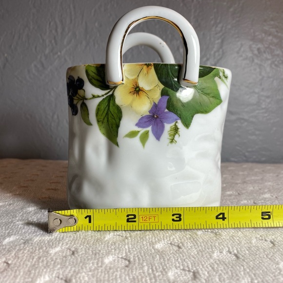 Vintage NAPCO Porcelain Handled Bag Trinket Holder - Collectible - Picture 13 of 13